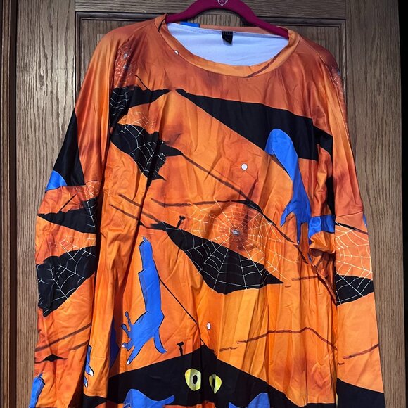 Spooky Halloween Orange Mummy Long Sleeve - Picture 1 of 3